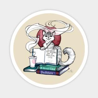 Book Club Kitty Magnet